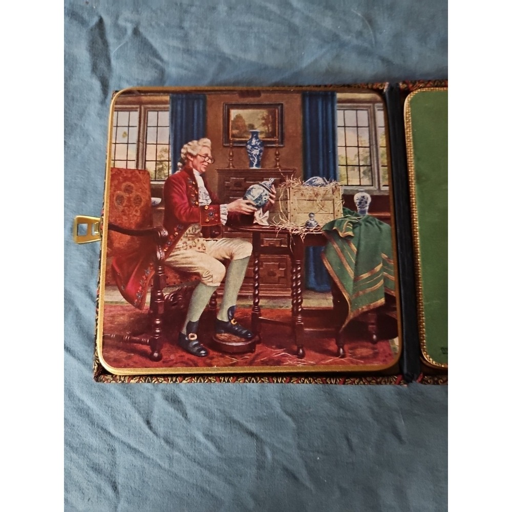 Set of 5 WIN-EL-WARE Vintage Coasters Barware Made in England in Hardcase - Picture 4 of 11